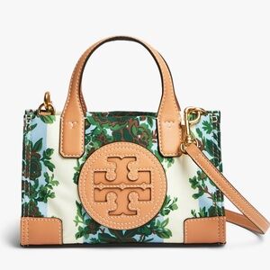 Tory Burch Mini Ella Rayure Fleurie Crossbody Bag